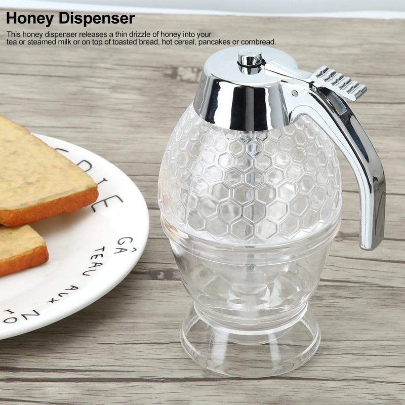 [Australia - AusPower] - Vintage container, indispensable honey pot, convenient cinnamic acid, chrome-plated. Easy to clean for easy pouring of syrup, sugar, sauces, kitchen spices 