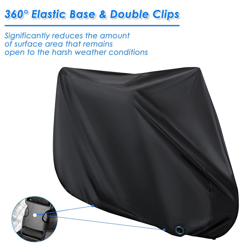 [Australia - AusPower] - Asika Bike Cover, Outdoor Waterproof Bicycle Cover with Lock Hole, Rain Sun UV Dust Wind Snow Proof Bike Storage for Mountain Bike 