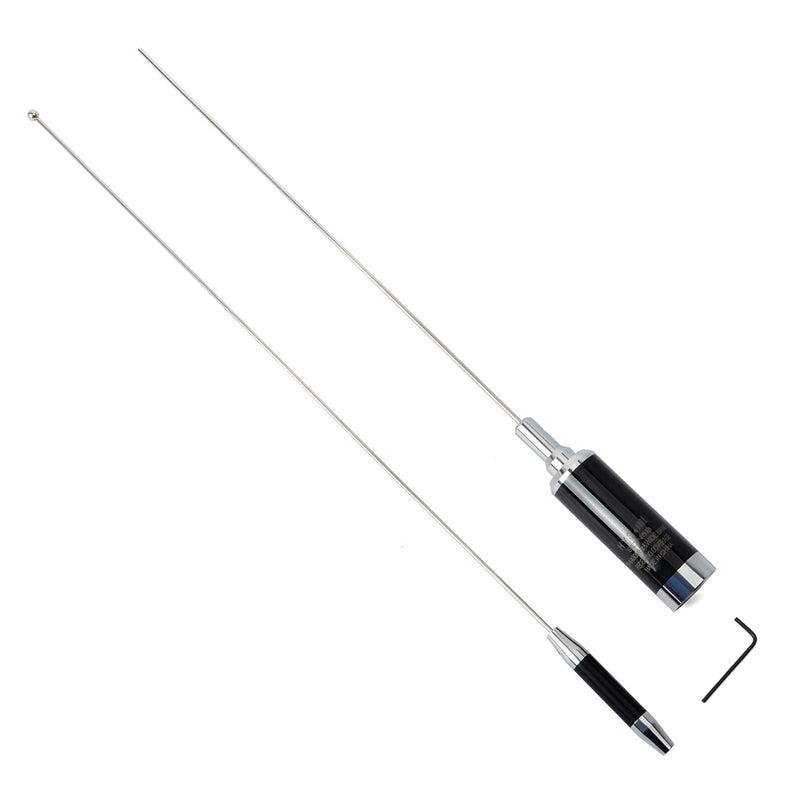 [Australia - AusPower] - HYS Amateur Dual Band NMO Antenna 144MHz (3.0dBi) 430MHz(5.5dBi) Low Profile Pretuned Mobile Antenna for VHF UHF Motorola Midland Kenwood Icom Vertex Blackbox HYT Hytera Radios (TC-SDN5B) 