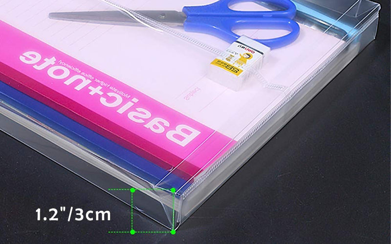 [Australia - AusPower] - Letter Size Clear Plastic String Envelopes with Expansion File Paper Project Folder Envelope Holder 10Pcs 