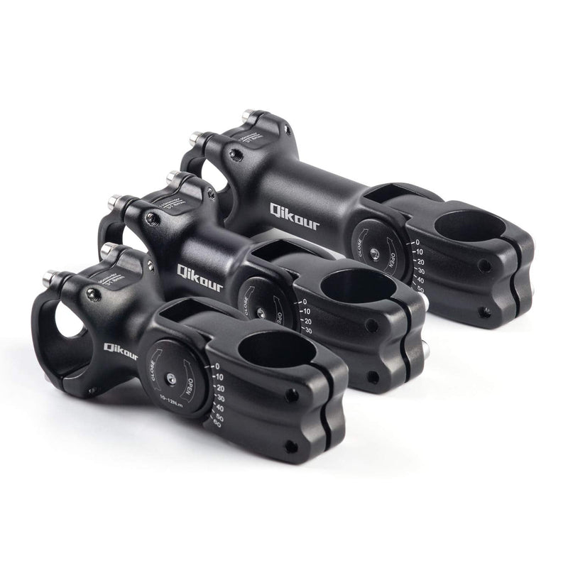 [Australia - AusPower] - 31.8 Bike Stem Adjustable 0-60 Degree Bicycle Stem Handlebar Riser Extender for Road Bike, Mountain Bike, MTB, BMX (Only Fit 1.25"/31.8mm Handlebar) 31.8 x 110mm 