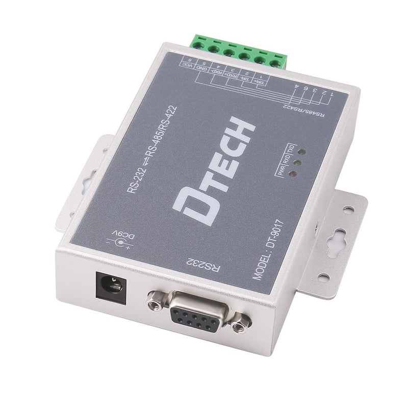 [Australia - AusPower] - DTECH Bi-Directional Active RS232 to RS485 RS422 Serial Converter with Surge Protection 600W 15KV ESD DB9 to RJ45 Phoenix Contacts Adapter Power Supply TX RX LEDs for Long Haul Data Communication 