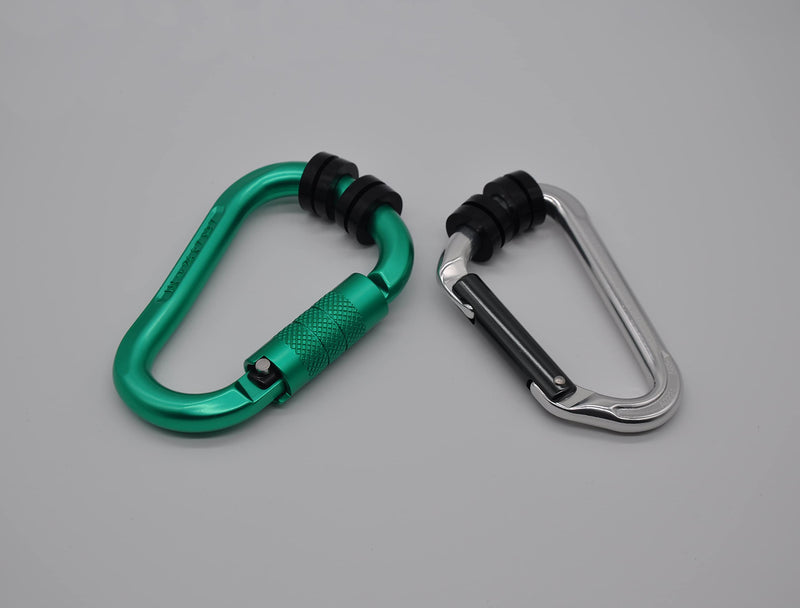 [Australia - AusPower] - HZUTUZH Rubber Silicone Carabiner Keeper Retainer Black 10Pack Belay & Rigging Stopper for All Types of Locking Carabiner & Quickdraw 10 