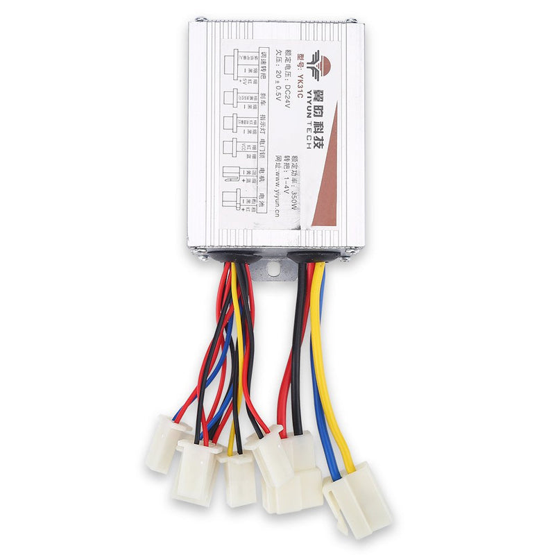 [Australia - AusPower] - 24V Motor Brushed Controller Box Speed Controller for Electric Bicycle Scooter Ebike (350W) 350W 