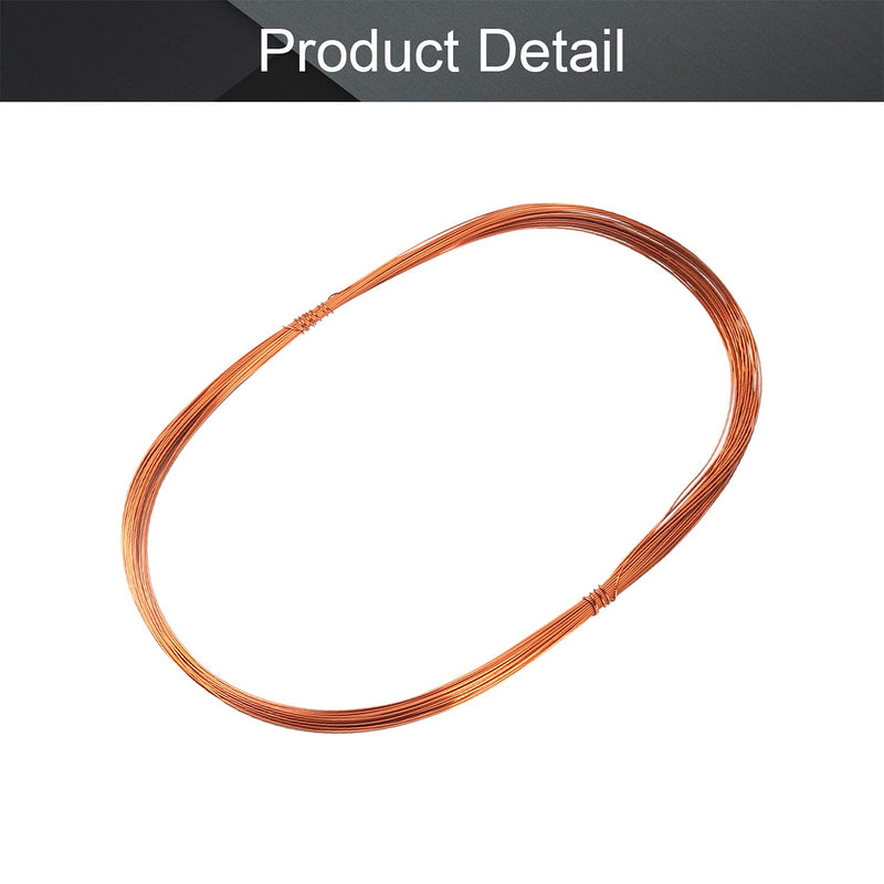 [Australia - AusPower] - Fielect 0.51mm Inner Dia Magnet Wire Enameled Copper Wire Winding Coil 65.6Ft Length QZ-2-130 Model Widely Used for A Variety of Motors 