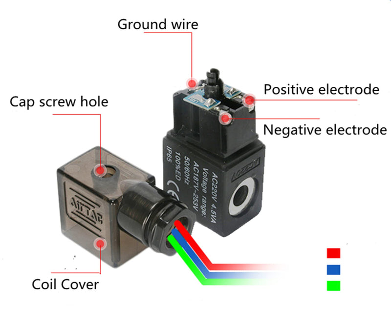 [Australia - AusPower] - Solenoid Valve 1/4"PT Pneumatic AirTAC 4V210-08 Air 12V/24V/110V/220V Single Coil Pilot-Operated Electric 2 Position 5 Way Connection Type (4V210 PT1/4, AC110V) 4V210 PT1/4 