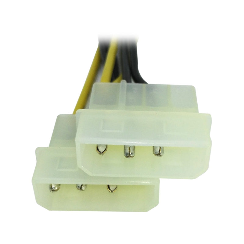 [Australia - AusPower] - COMeap (3-Pack) 6 Pin PCI Express to 2X Molex LP4 Power Cable 6-inch(15.5cm) 