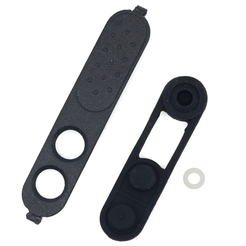 [Australia - AusPower] - Kymate PTT Rubber and Bezel Button for Motorola Radio DEP450 CP200D XIR-P3688 DP1400 Portable Radios Walkie Talkie Replacement Accessories 2Pair, PTT-P3688 