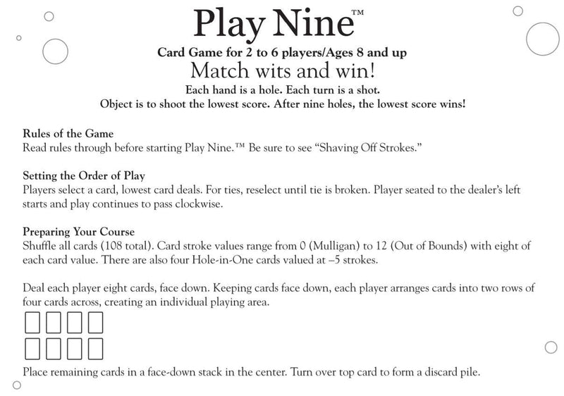 [Australia - AusPower] - Play Nine - The Card Game of Golf! 