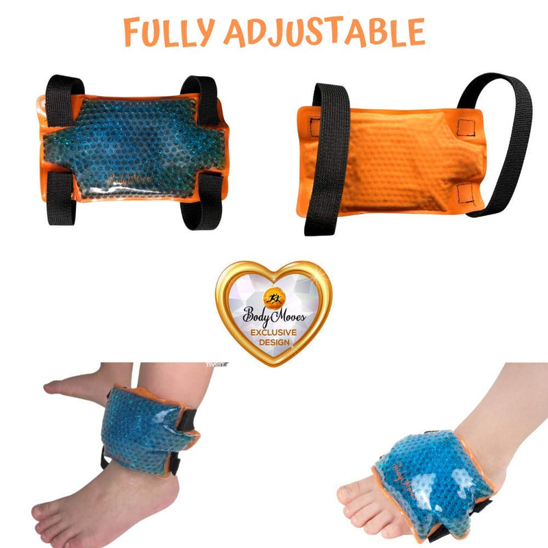 [Australia - AusPower] - BodyMoves Kid's Ankle brace support PLUS Hot and Cold Ice Pack (Sweet Pink, MED for Big KIds (US 3.5-7)) Sweet Pink MED for Big KIds (US 4-7) 