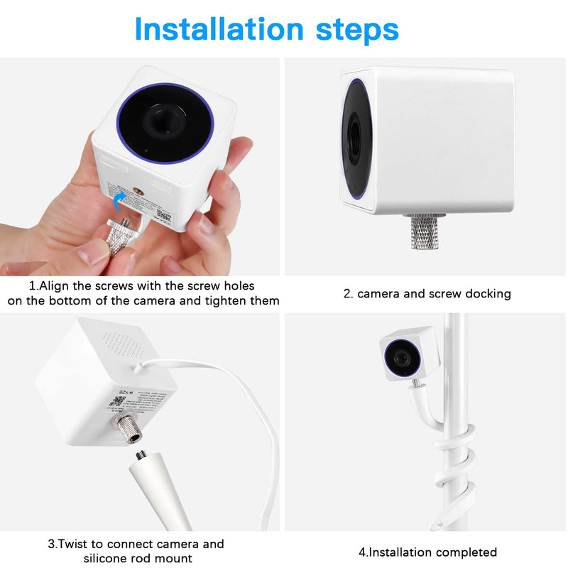 [Australia - AusPower] - OkeMeeo Universal Camera Twist Mount for WYZE Cam OG, Wyze Cam V3/ V3 Pro, Wyze Cam Pan V3/V2/V1,Arlo Cameras and More(Strip Shape Bracket, 1 Pack) Strip Shape Bracket 