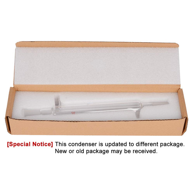 [Australia - AusPower] - StonyLab Borosilicate Glass Liebig Condenser with 24/40 Joint 200 mm Jacket Length Lab Glass Condenser 