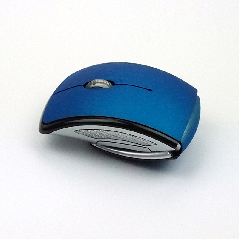 [Australia - AusPower] - Foldable Wireless Mouse 2.4GHz for The PC Computer Mouse Foldable Folding Mice USB 2.0 Receiver for PC Laptop Blue 