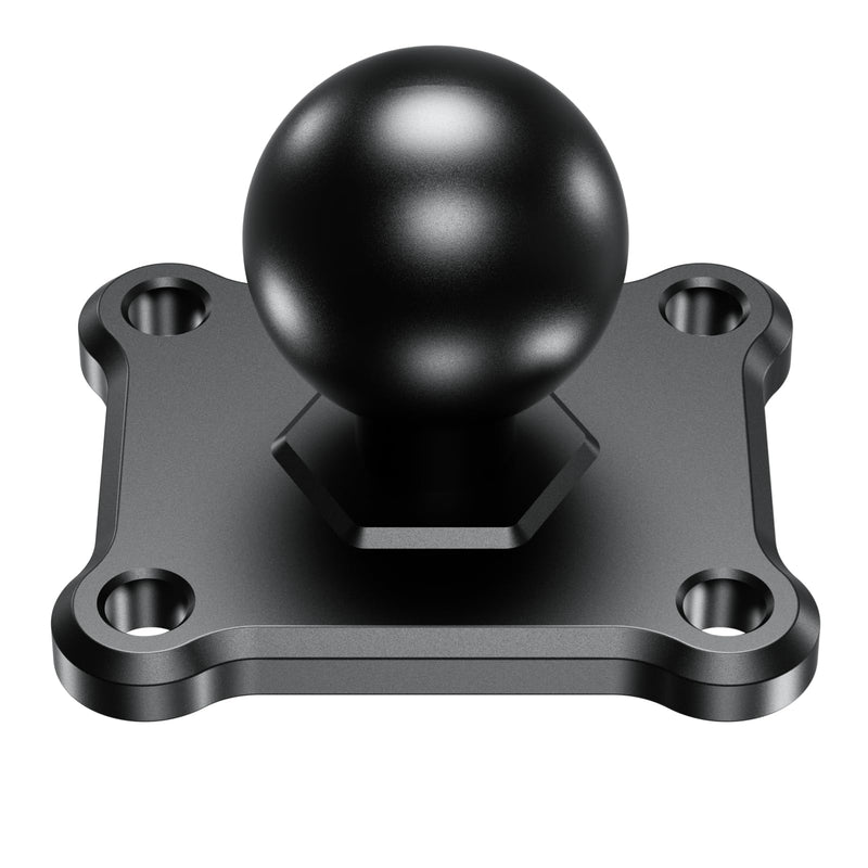 [Australia - AusPower] - BRCOVAN 1'' Ball Mount Base with Aluminum Alloy 4-Hole AMPS Square Plate & 1'' TPU Ball Adapter Compatible with RAM Mounts B Size 1 Inch Ball Double Socket Arm 
