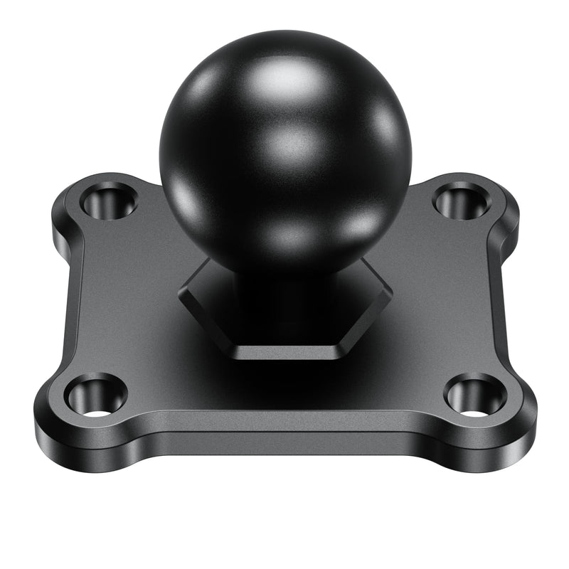 [Australia - AusPower] - BRCOVAN 2 PCS, 1'' Ball Mount Base with Aluminum Alloy 4-Hole AMPS Square Plate & 1'' TPU Ball Adapter Compatible with RAM Mounts B Size 1 Inch Ball Double Socket Arm 