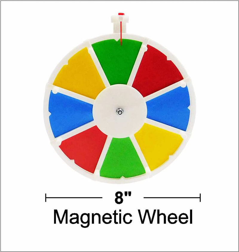 [Australia - AusPower] - Prize Wheel Fun Spinning Prize Wheel 8 Inch Dry Erase Magnetic Mount 