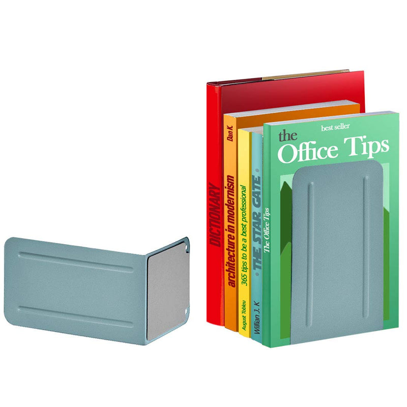 [Australia - AusPower] - Acrimet Premium Metal Bookends (Heavy Duty) (Green Color) (1 Pair) 