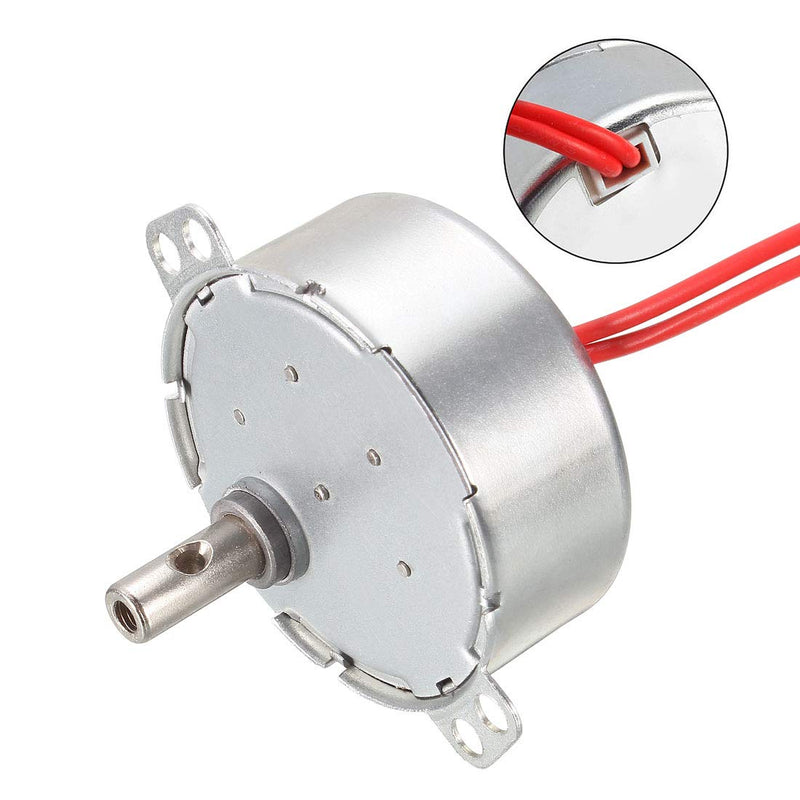 [Australia - AusPower] - uxcell Synchronous Motor AC 24V 0.9-1.1RPM 50-60Hz CCW/CW 4W Reduction Gear Motor 