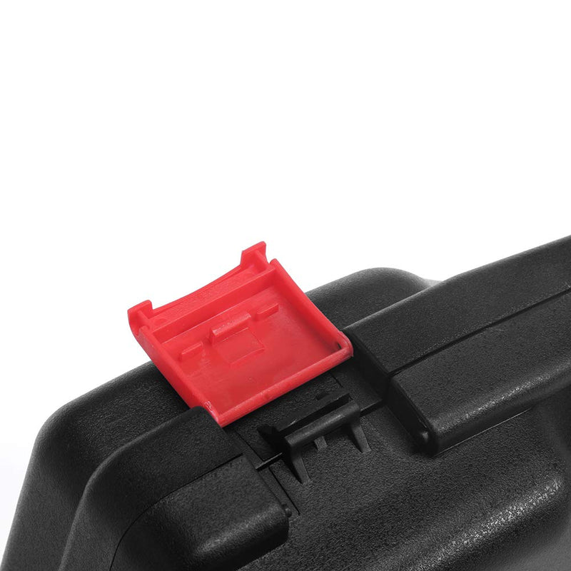 [Australia - AusPower] - Small Hard Carrying Case with Pluck Foam Interior for iPhone, GoPro, Camera, and More- 9.3 x 7.5 x 2 Inches, Black 9.3" X 7.5" X 2" 