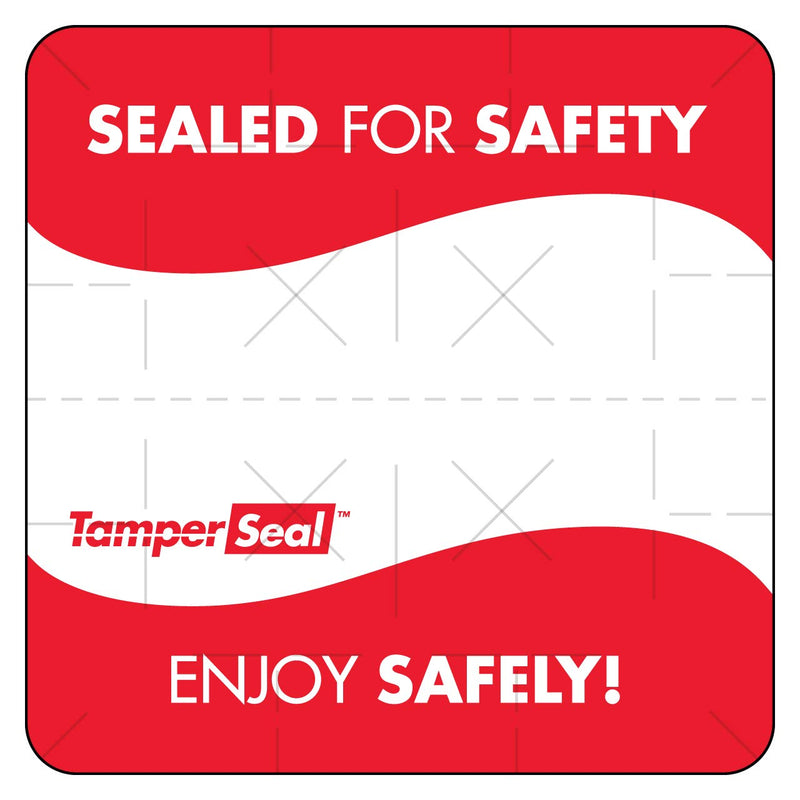 [Australia - AusPower] - DayMark Safety Systems - IT119540 TamperSeal Tamper-Evident 2" x 2" Writable Delivery Label (Roll of 500) 2" x 2" 