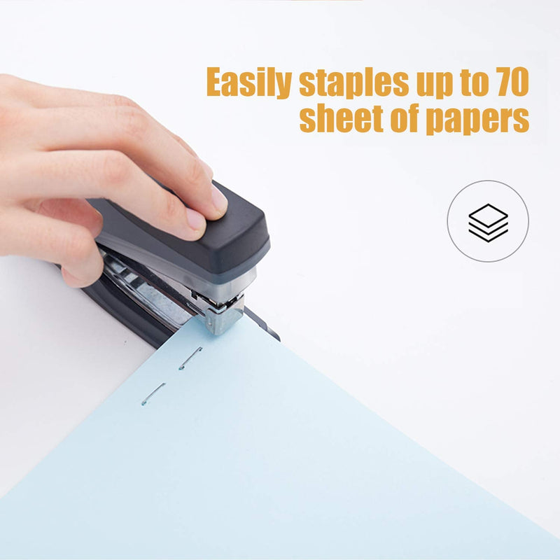 [Australia - AusPower] - Deli 5,000 Staples, Fits Deli 60 Sheet Capacity Stapler, 3/8" Leg Length Staples of 70 Sheet Capacity, 23/10, Jam Free Sharp Chisel Point Design, 10 Boxes of 500 Staples 23/10-Large 