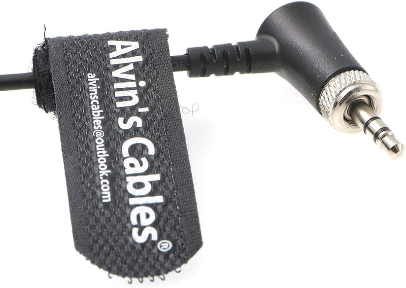 [Australia - AusPower] - Alvin's Cables Low-Profile TA3M Mini-XLR 3-Pin Male to 3.5mm-TRS-Locking Audio-Cable for Canon-EOS-C70 from Deity BP-TRX Sennheiser-EK-100 G4|G3 20cm|8inches Blue 