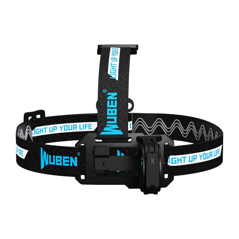 [Australia - AusPower] - WUBEN E7 Adjustable Headlamp Bracket, Black Headlamp Strap, LED Headlamp Hand Strap for Rechargeable Headlamp Flashlight Outdoor Tools for Outdoor Activities Camping, Hiking, Fishing, Walking, etc. Headlamp Strips 