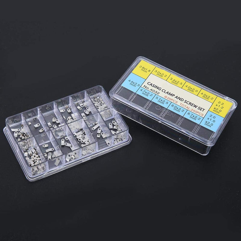 [Australia - AusPower] - 240 Pcs Screw Washer Watch Casing Clamp Adapter Casing Movement Securing ETA 2824 2836 2846 