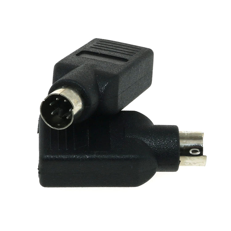 [Australia - AusPower] - DGZZI USB to PS2 Adapter 2PCS Black USB Female to PS/2 Male Converter Adapter for Mouse and Keyboard 