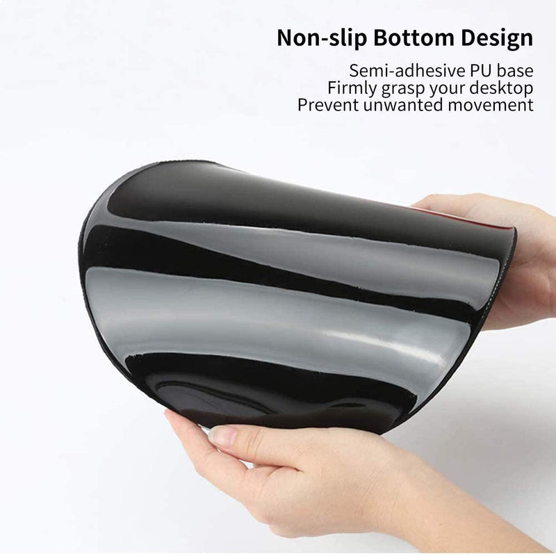 [Australia - AusPower] - Mouse Pad with Wrist Support Gel Ergonomic Mouse Pads with Rest Support Mouse Pad for Home Office Working Pain Relief + Coaster, Stay Positive Work Hard and Make It Happen Purple Glitter Yu-mouse Pad-2-h24 