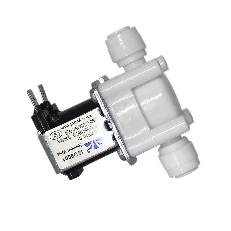 [Australia - AusPower] - Fakerba AC 110V Inlet Water Solenoid Electric Valve - 1/4" High Pressure, Normally Cosed,Quick Connect,(Electric Valve for RO Machine Water Dispenser/Water Purifier,etc) 