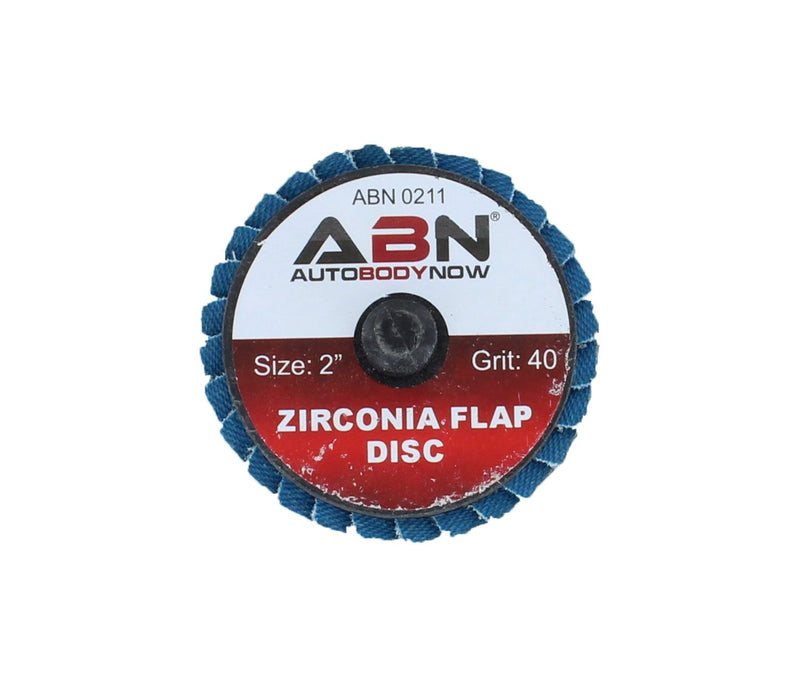 [Australia - AusPower] - ABN Sandpaper Disc Set, 2in - T27 40 Grit High Density Zirconia Alumina 10pk Round Sander Flat Flap Round Sanding Pads 2 Standard Packaging 