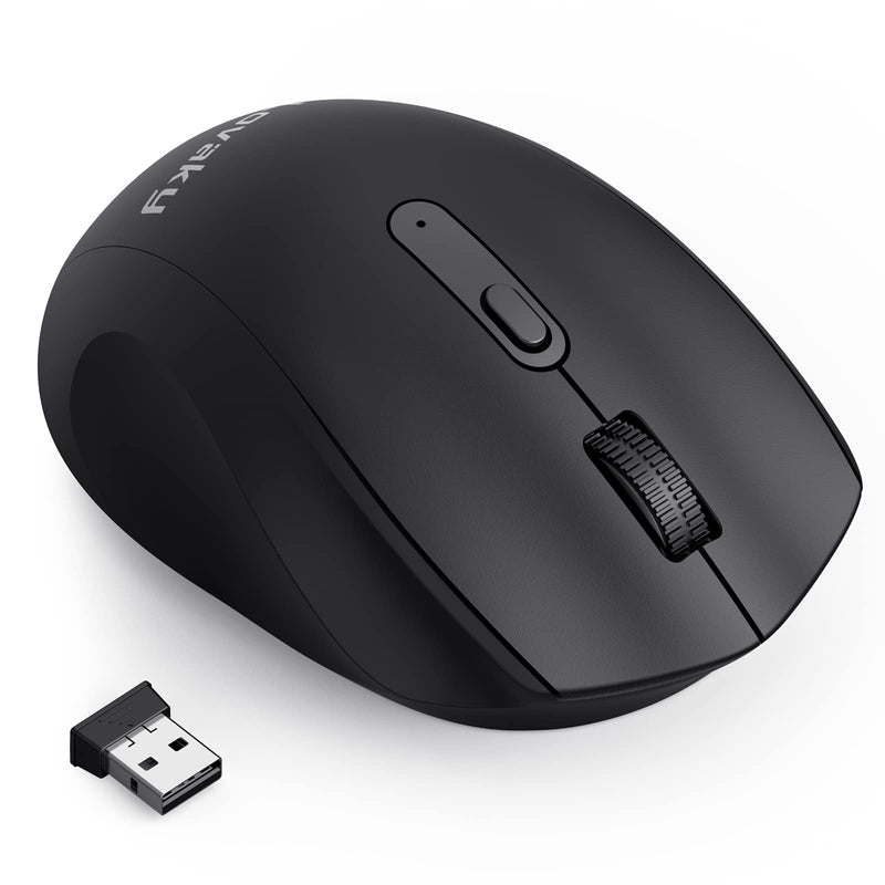 [Australia - AusPower] - Laptop Mouse Wireless, Lovaky Wireless Mouse Tri-Mode(2.4G+Dual BT3.0/5.0), Cordless Computer Mouse Mice 5 Adjustable DPI (Max 3200), 7 Buttons for Laptop/Mac OS/PC/Windows/Android/iPad 