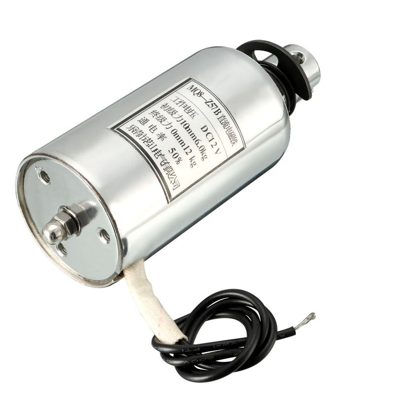 [Australia - AusPower] - uxcell DC 12V 60-120N Force 10mm Stroke,Pull Type,Tubular Solenoid Electromagnet,Linear Motion, MQ8-Z57B 