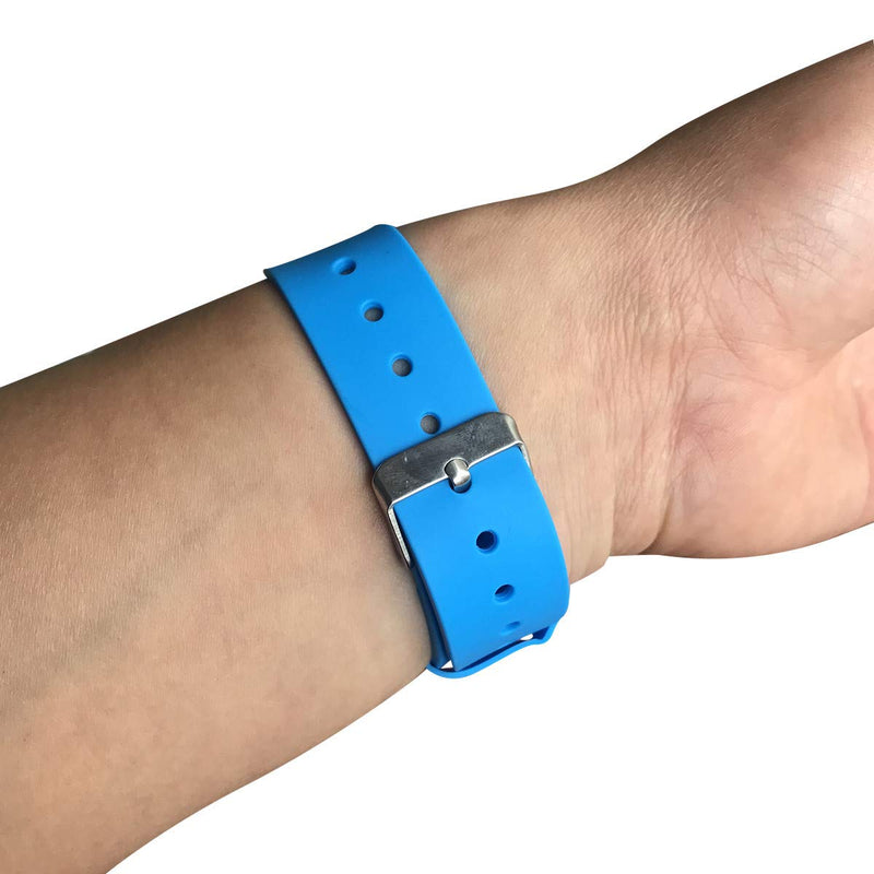 [Australia - AusPower] - RFID Bracelet 13.56MHZ M1 1K chip,Adjustable Size Waterproof use for Swimming Pool (Pack of 5) (Blue) Blue 