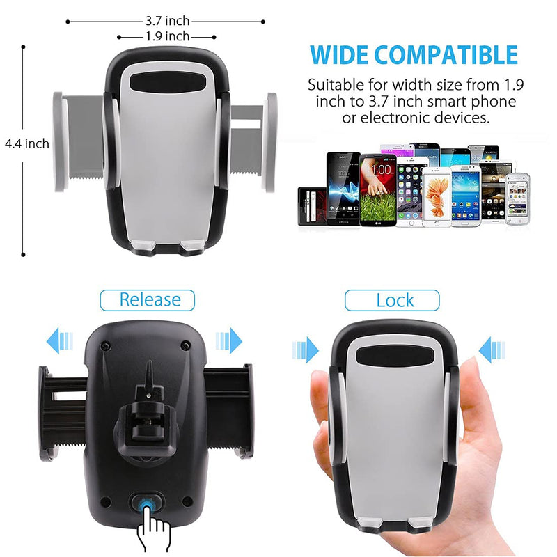[Australia - AusPower] - Air Vent Phone Holder for Car, Rotatable Car Phone Mount, Phone Holder for Car Vent Compatible with Cellphone iPhone, Samsung Galaxy, LG and More Other Android Smartphones 
