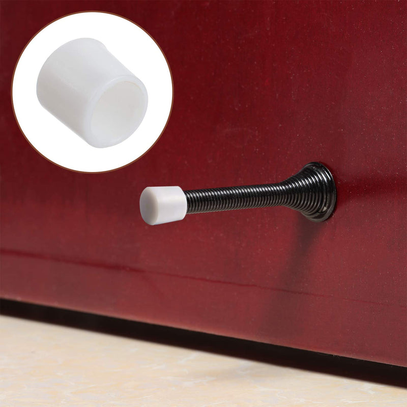[Australia - AusPower] - Door Stop Bumper Tips 0.39 Inch Door Rubber Stop Bumper Replacement Stopper Tips Caps for Door and Wall Protection, White (20 Pieces) 20 