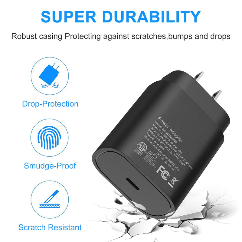 [Australia - AusPower] - BENSN 25w Super Fast Type c Charger, Compatible with Samsung Galaxy S21/S21+/S21 Ultra/S20/S20+/S20 Ultra/Note 20/Note 20 Ultra/Note 10/Note10+ 