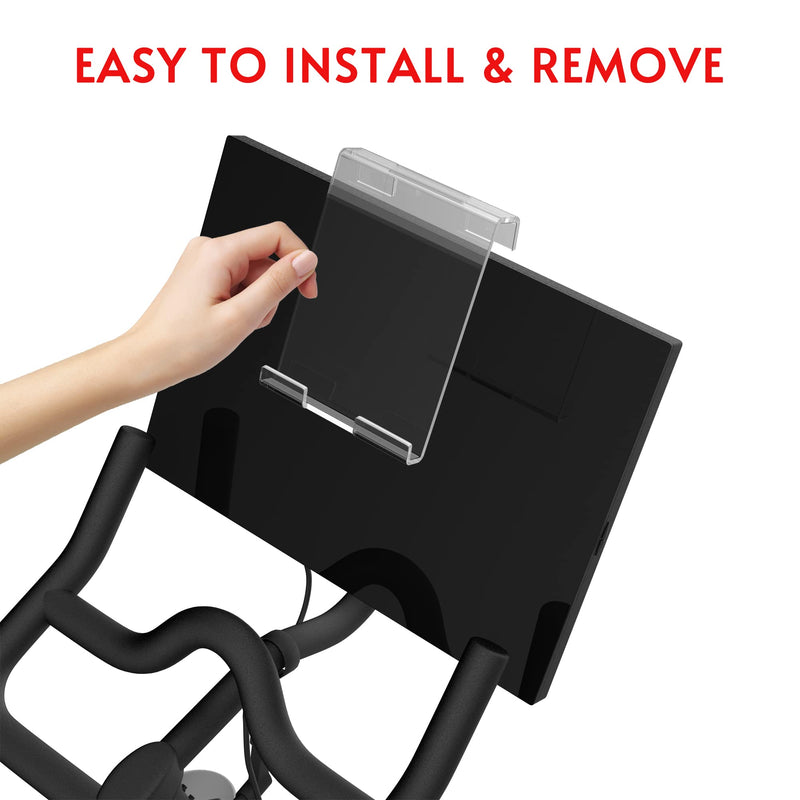 [Australia - AusPower] - Crostice Tablet Holder Mount Compatible with Peloton Bike & Bike Plus & Row & Tread, Holder for iPad, Phone Holder Tablet Stand for Most Exercise Bike & Treadmill Accessories, Compatible with MYX Bike 