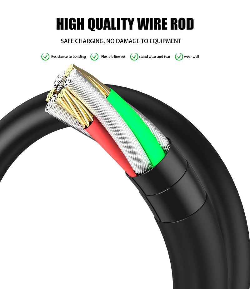 [Australia - AusPower] - BERLAT 3.5mm Male AUX Audio Jack to USB 2.0 Male Charge Cable Adapter Cord, 2pack Audio Car Stereo Jack Cables to USB 2.0, USB Connection Kit, for Music Player- 3.3ft（Support Data Transmission） 
