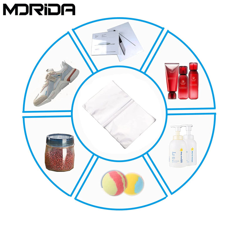 [Australia - AusPower] - MORIDA 200 pcs 4x4 inch PVC Clear Heat Shrink Wrap Bags Film Bags for Small Gifts Bottles Soap Bath Bombs Candles DIY Handmade Crafts Packaging 4x4inch(200pcs) 