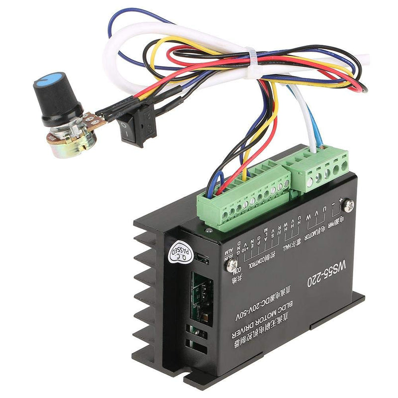 [Australia - AusPower] - Brushless Motor Controller CNC Brushless Spindle Driver WS55-220 DC 48V 500W BLDC Motor Controller DC Motor Speed Controller 