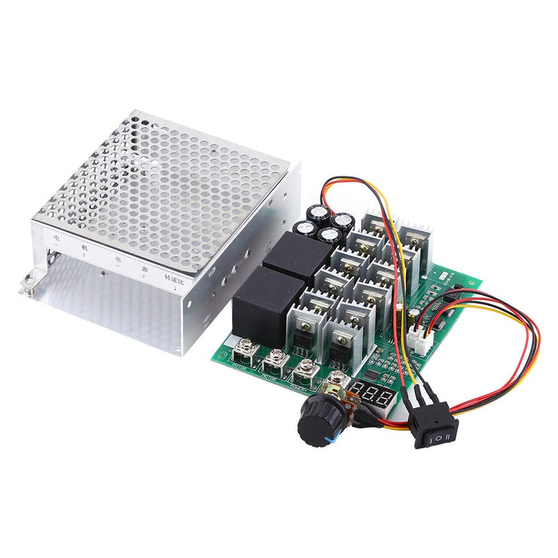 [Australia - AusPower] - PWM DC Motor Speed Controller, DC10-55V/60A Stepless DC Motor Speed Controller with Forward-Brake-Reverse Switch Adjustable Potentiometer and LED Display 