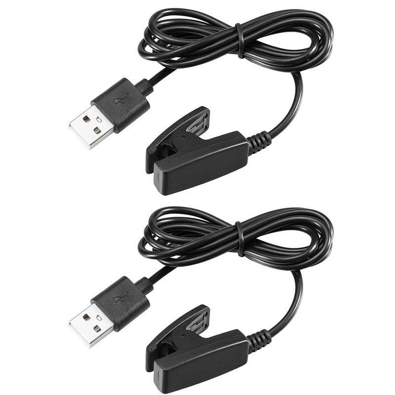 [Australia - AusPower] - Charger for Garmin Forerunner 35 230 235 630 645 735XT, Approach S20 G10, Vivomove HR, Lily, Replacement Charging Cable Clip Data Sync Cord for Garmin Smart Watch [2Pack, 3.3ft/1m] 