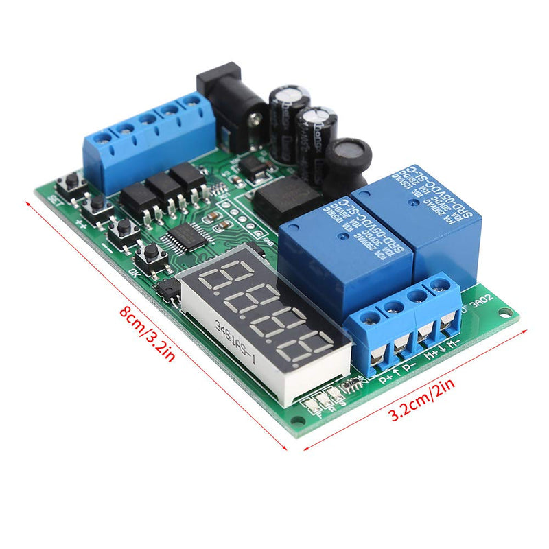 [Australia - AusPower] - 5V - 24V Motor Forward/Reverse Controller Timing Delay Time Cycles Relay Motor Controller Board with LED 