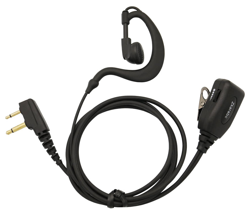 [Australia - AusPower] - Walike Talkie Earpiece with Mic G Shape Adjustable Volume Headset Compatible with Midland GXT1000VP4 LXT118 LXT500VP3 LXT600VP3 GXT1050VP4 GXT1000XB (5 Pack) 
