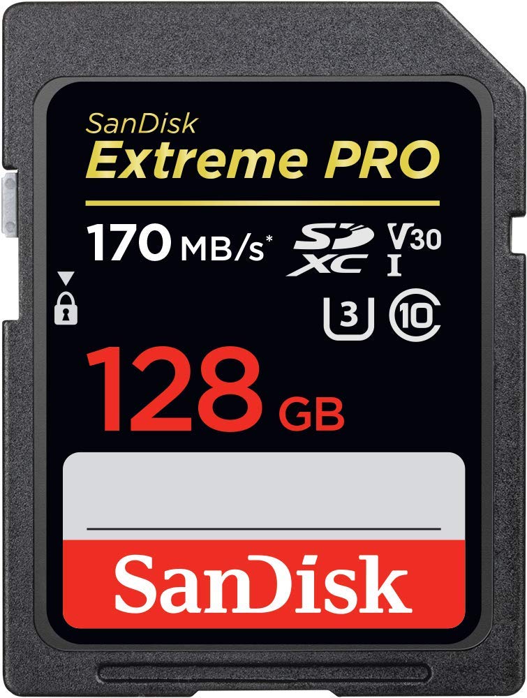 [Australia - AusPower] - SanDisk 128GB SDXC SD Extreme Pro Memory Card Works with Canon EOS R, RP, M, M10 Mirrorless Camera Class 10 UHS-I (SDSDXXY-128G-GN4IN) Bundle with (1) Everything But Stromboli Multi Slot Card Reader 