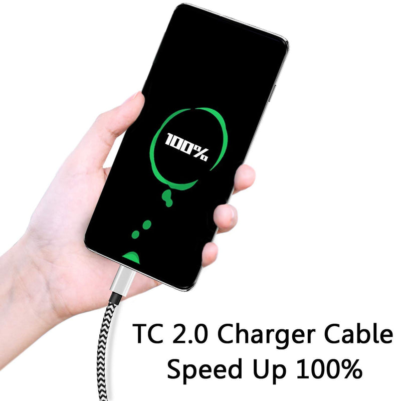[Australia - AusPower] - USB C Cable 15ft, Long USB Type C Charging Cable, 15 Feet Fast Charging USB C Charger Cord Compatible for Samsung Galaxy A20 Note 10, S10 Plus S9 S8, Google Pixel 3 XL, LG G8, Moto G6 G7 Z3 