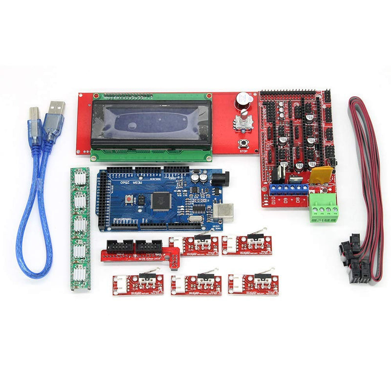 [Australia - AusPower] - WOWOONE CNC 3D Printer Kit for Arduino Mega 2560 R3 RAMPS 1.4 Controller LCD 2004 + 6X Limit Switch Endstop 5 A4988 Stepper Driver 3D Printerarduino arduino 