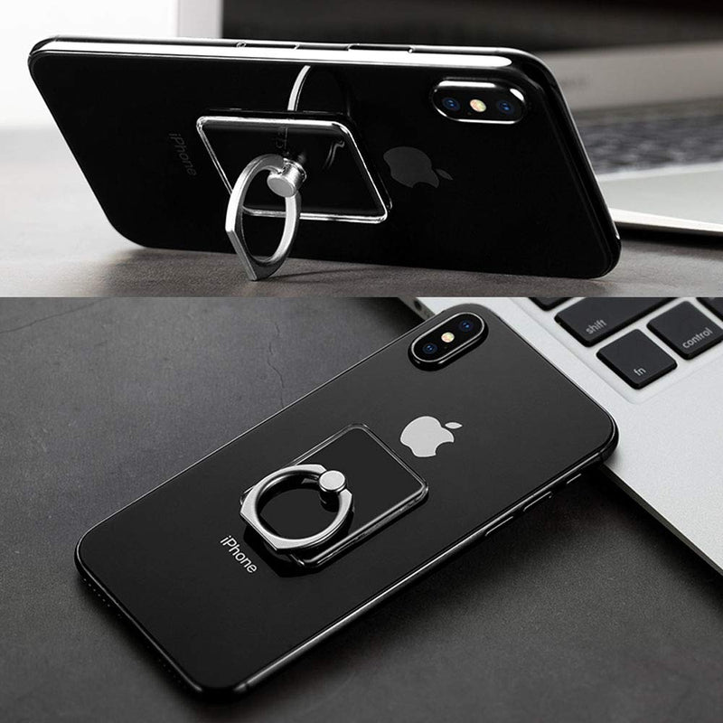 [Australia - AusPower] - ZOEAST(TM) Phone Ring Grip Transparent Pentagram Pentacle Star Universal 360° Adjustable Holder Case Stand Stent Mount Kickstand Compatible with iPhone Samsung Galaxy Android Pad Tablet (Star) 